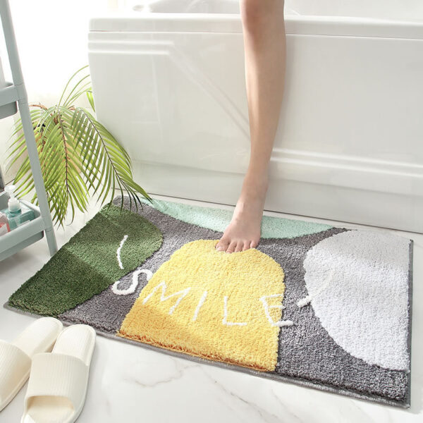 flocking bathmat