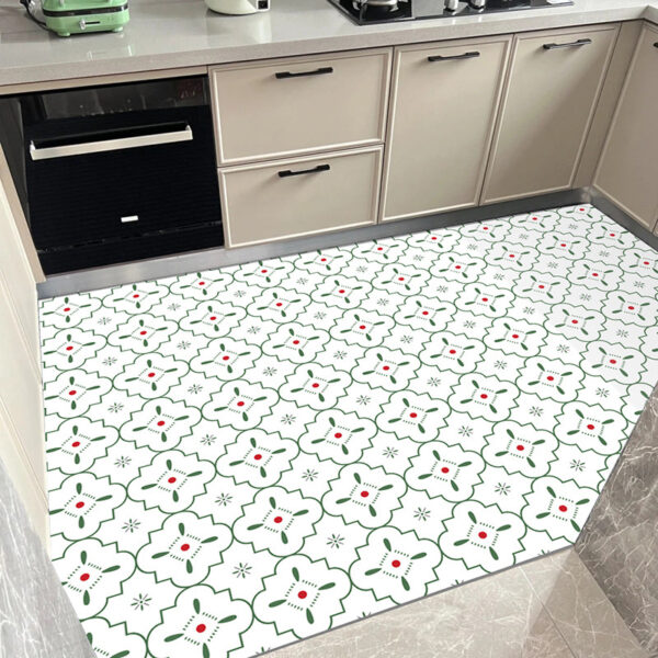 Extend Size PU Leather Kitchen Mat Cutable with Custom Print