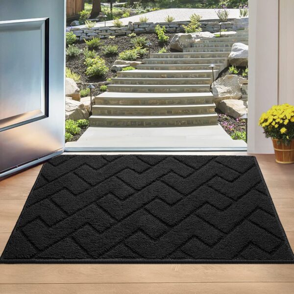 Simple Color Entrance Door Mat Moisture Resistant