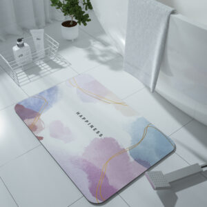 Color Smearing Bath Mat